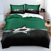 Dallas Stars Hockey League Duvet Cover Quilt Case Pillowcases